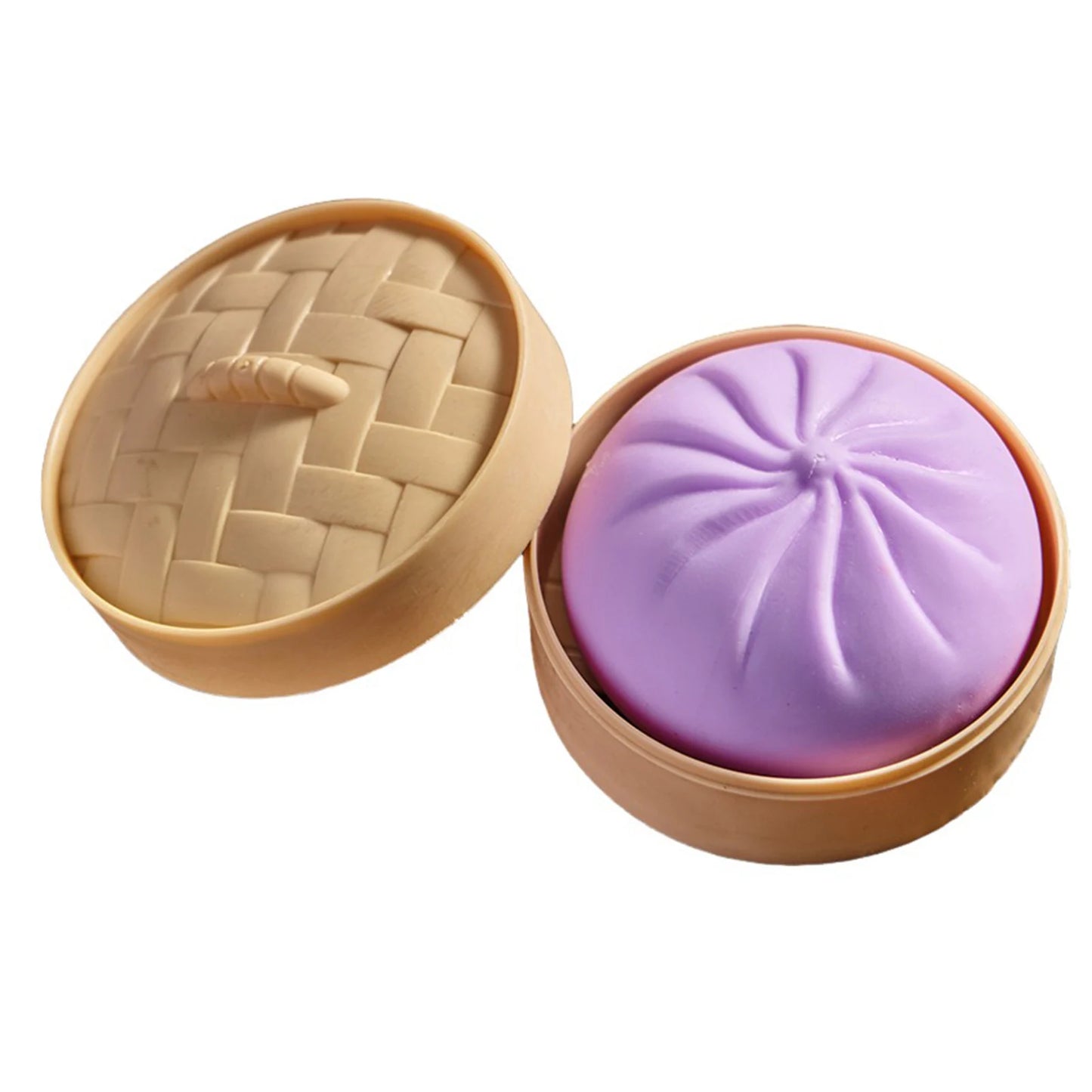 Steamed Bao Bun Squishy Ultra-Soft Decompression Toy,Anxiety Relief Squeeze Toy,Trick, Play Funny, Relieve Stress,Big Bun Toy Peaceful Pleasures Health and Wellness A