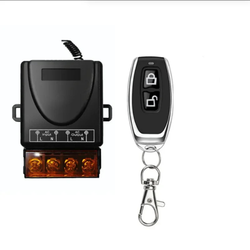 220V Electrical Appliance High-power Controller 433MHz Wireless Remote Control Garage Rolling Shutter Door Peaceful Pleasures Health and Wellness AC-1 Lock key