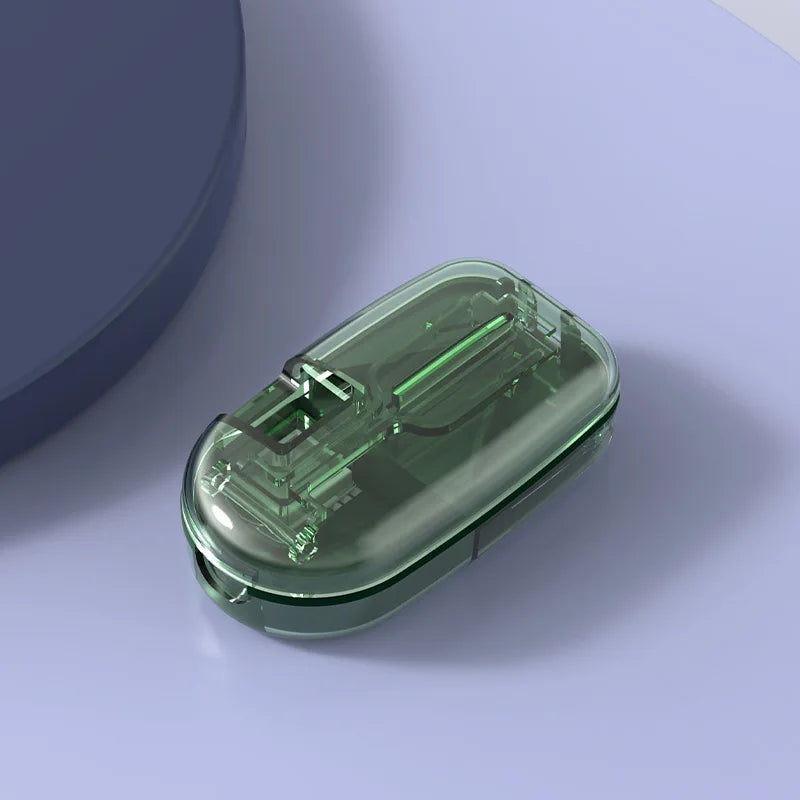 Portable Pill Splitter & Cutter with Storage Case | Precise Dosing