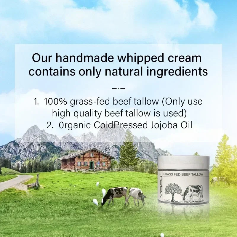 Beef Tallow & Wild Honey Whipped Face & Body Moisturizer 50ml