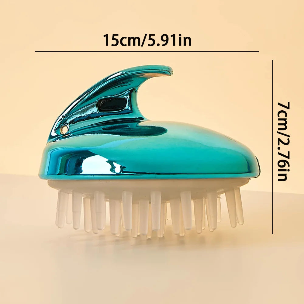 Blue Whale Scalp Massager Shampoo Brush | Silicone Bristles