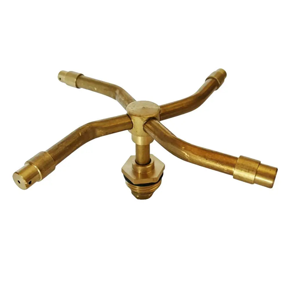 360° Rotating Brass Nozzle 2/3/4 Arms Rotating Sprinkler Head Garden Lawn Irrigation Watering Nozzle For Agriculture Horticultur Peaceful Pleasures Health and Wellness C