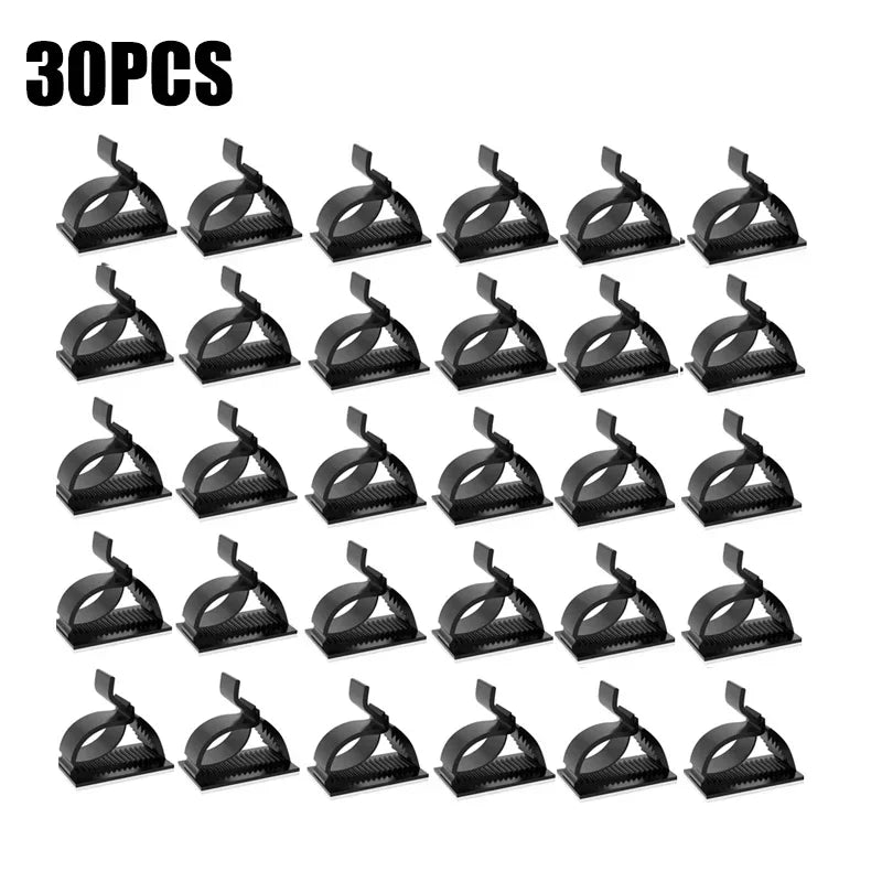 Self-Adhesive Cable Clips Wire Organizer Clamps 10/20/30 Pack