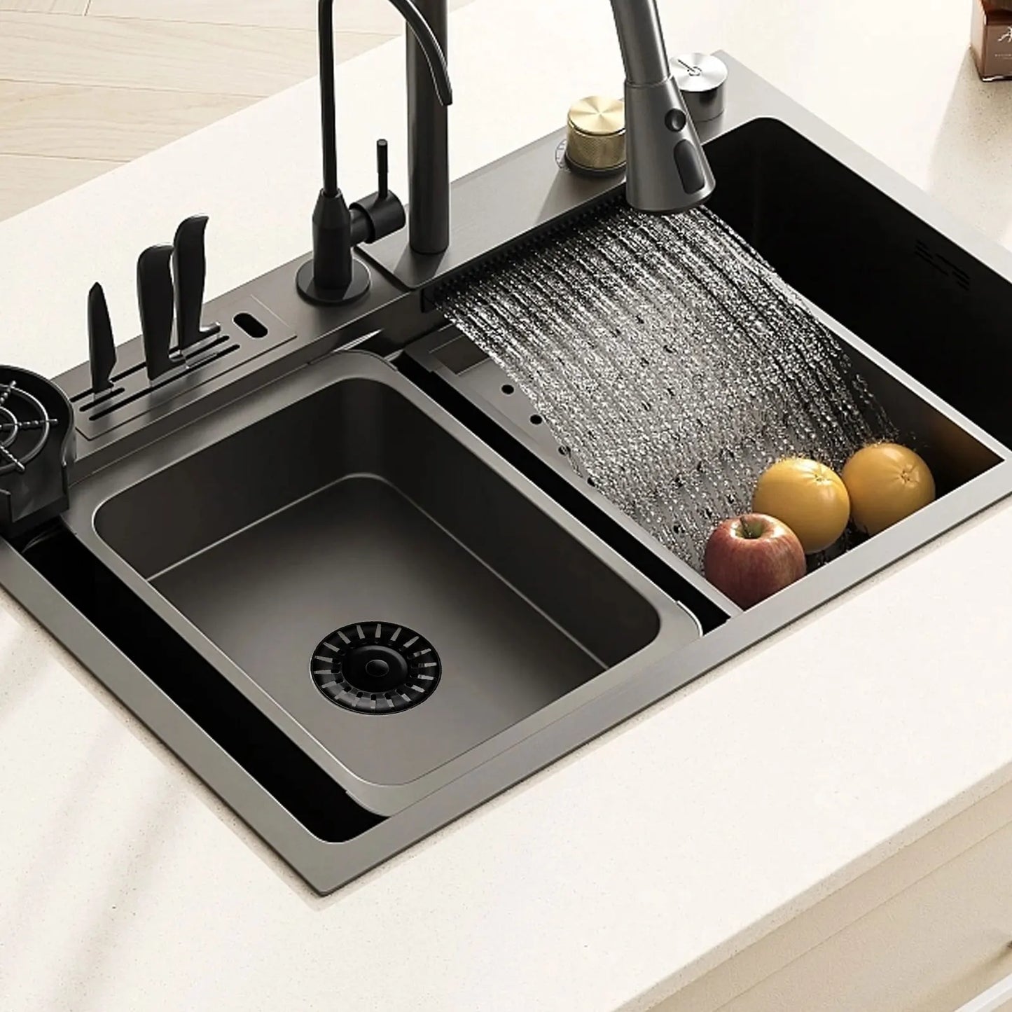 Kitchen Sink Strainer Stopper Waste Filter Stainless Steel Accessories