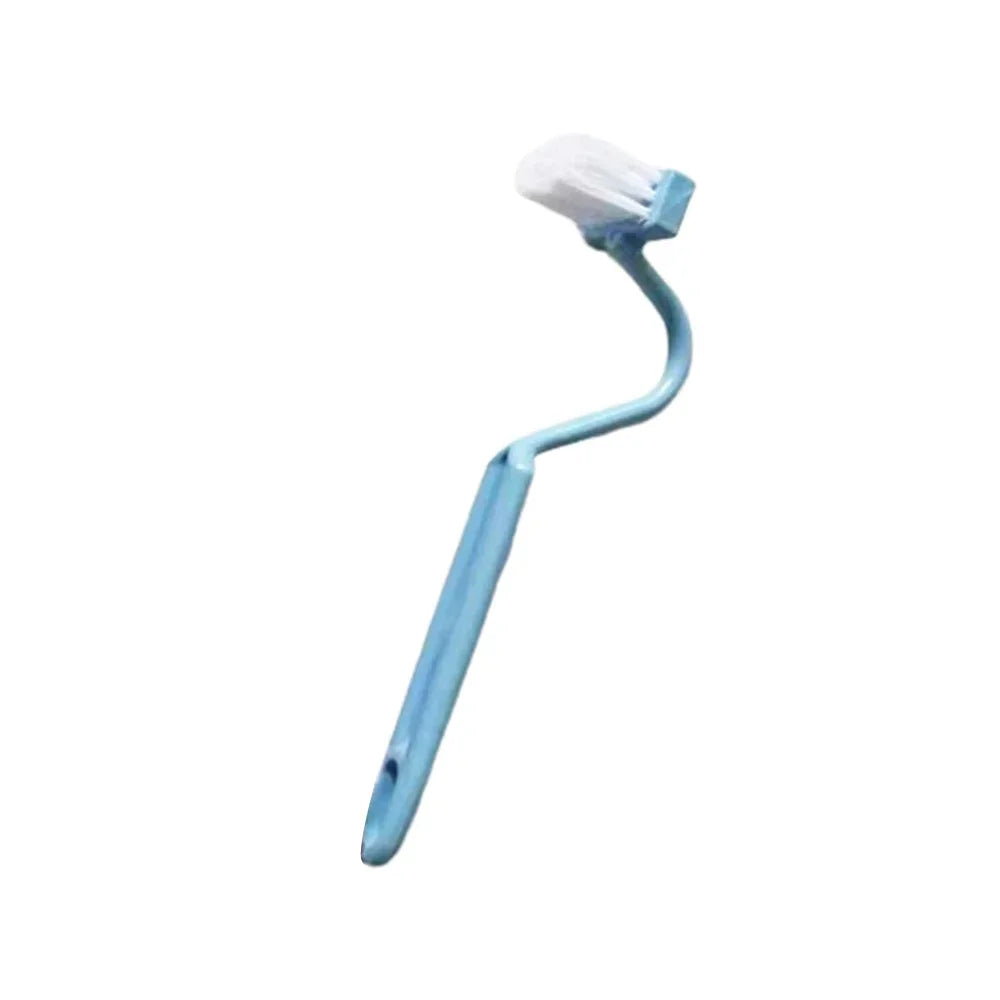 V-Shape Long Handle Toilet Brush – No Blind Spot Crevice Cleaner Toilet Brush Peaceful Pleasures Health and Wellness Blue