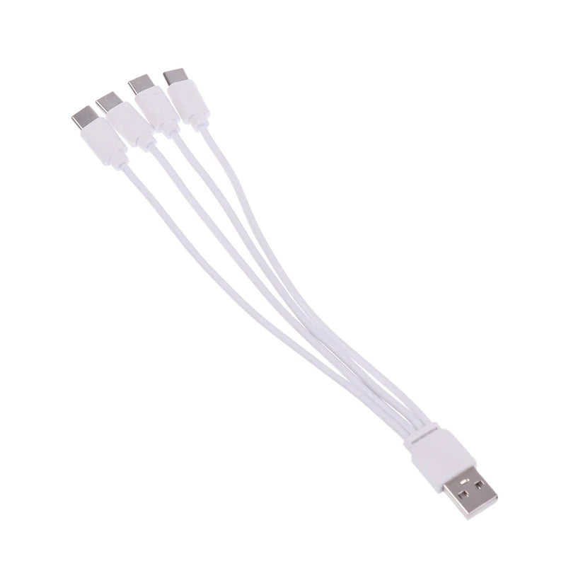 4-in-1 USB-C Charging Cable 20cm | 4 Port Type-C Splitter