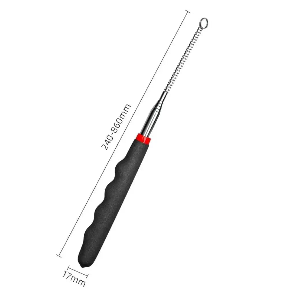 Retractable Metal Cat Wand Toy | Interactive Teaser Stick