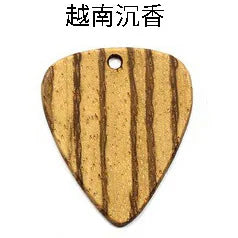 Guitar Pick Wood Red Sandalwood Necklace Pendant