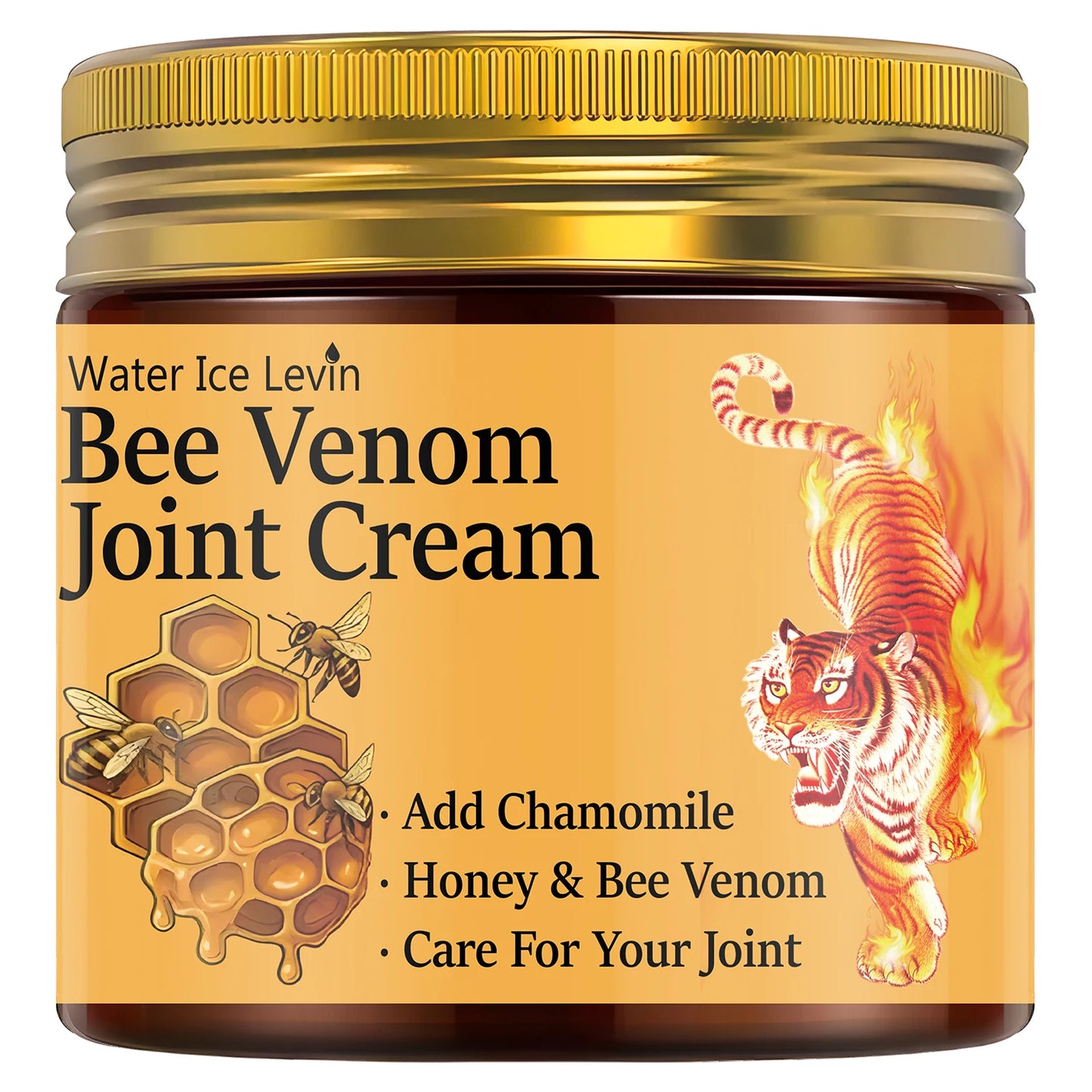 Bee Venom Body Cream with Chamomile & Honey | Moisturizing Firming Moisturizing Body Cream Peaceful Pleasures Health and Wellness Orange 60g