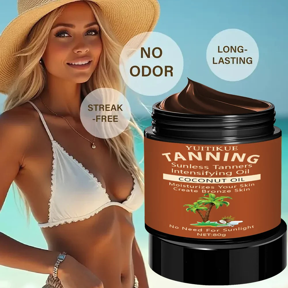 YUITIKUE Sunless Self Tanning Cream – Natural Bronzer 80g