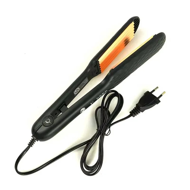 Hair Curler Fluffy Splint Flat Iron Curling Corrugated Plate Ceramic Professional Electric Hair Crimper For All Hair Lengths Peaceful Pleasures Health and Wellness