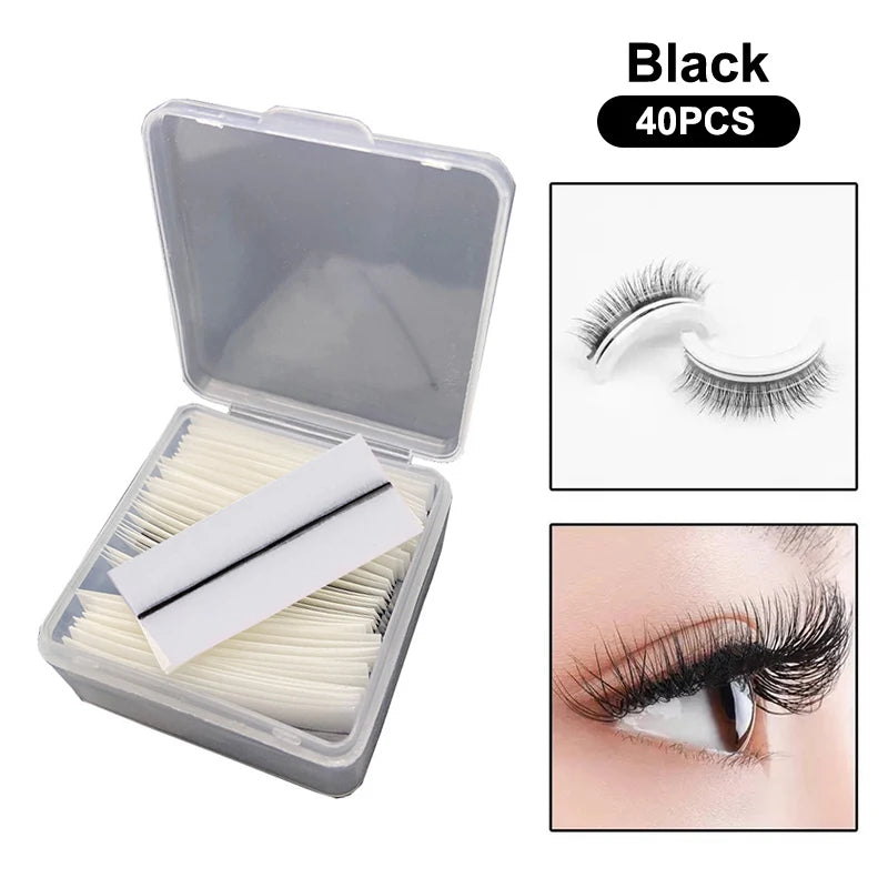 Self-Adhesive False Eyelash Replacement Strip With Box Reusable And Waterproof Natural Looking And Long Lasting Makeup Tools Peaceful Pleasures Health and Wellness C