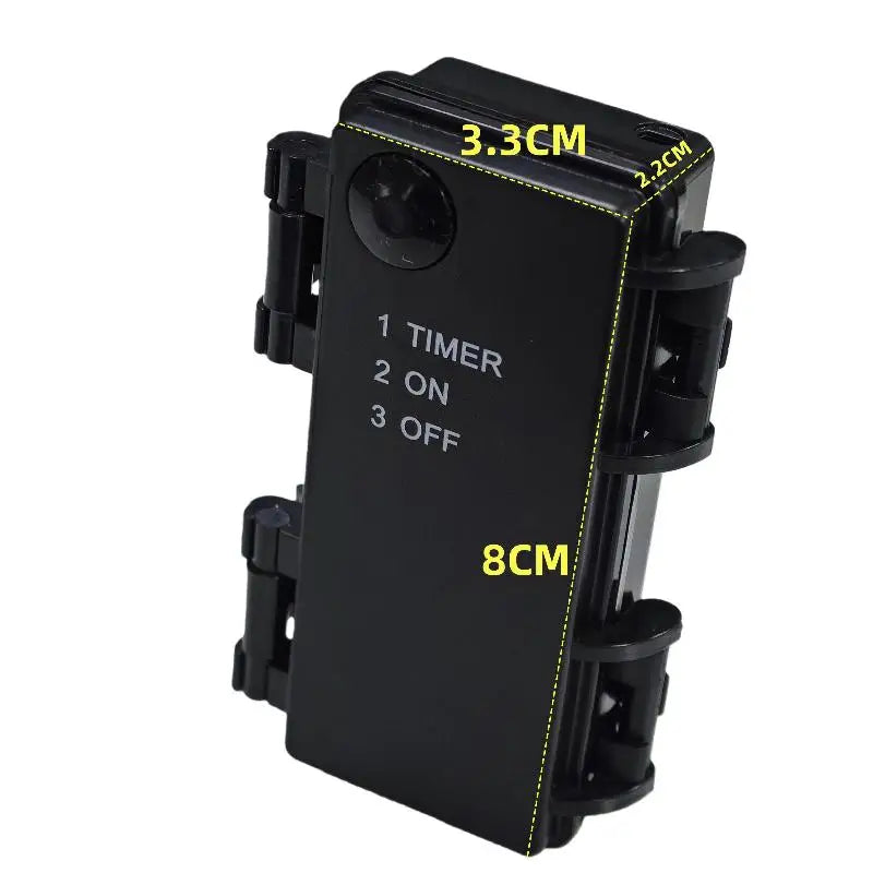 2 Sections AA Battery Holder 3V No.5 Waterproof Dustproof Battery Cartridge With ON-OFF Peaceful Pleasures Health and Wellness A2