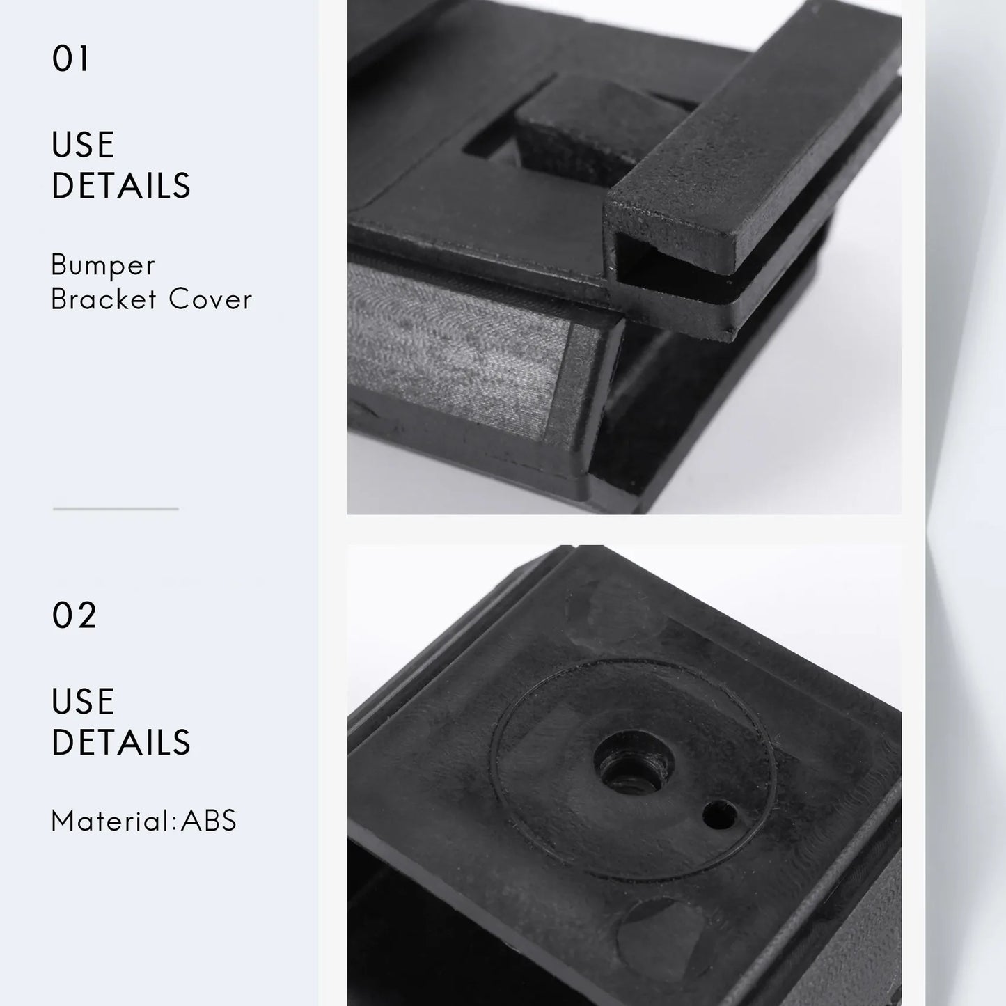 2Pcs Holder Bumper Bracket Cover for Mercedes-Benz W201 2018800114 Peaceful Pleasures Health and Wellness
