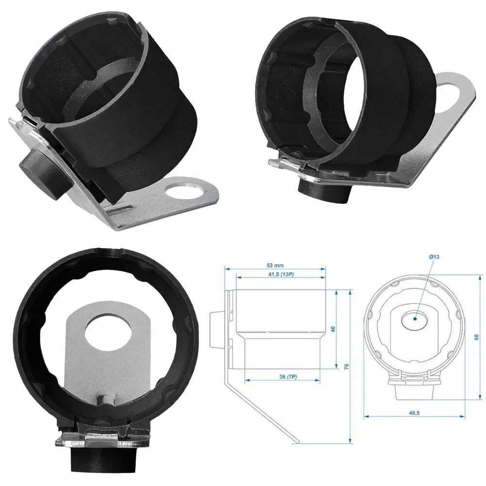 Trailer Plug Holder Universal Accessory for 7 & 13 Pin Connectors Peaceful Pleasures Health and Wellness