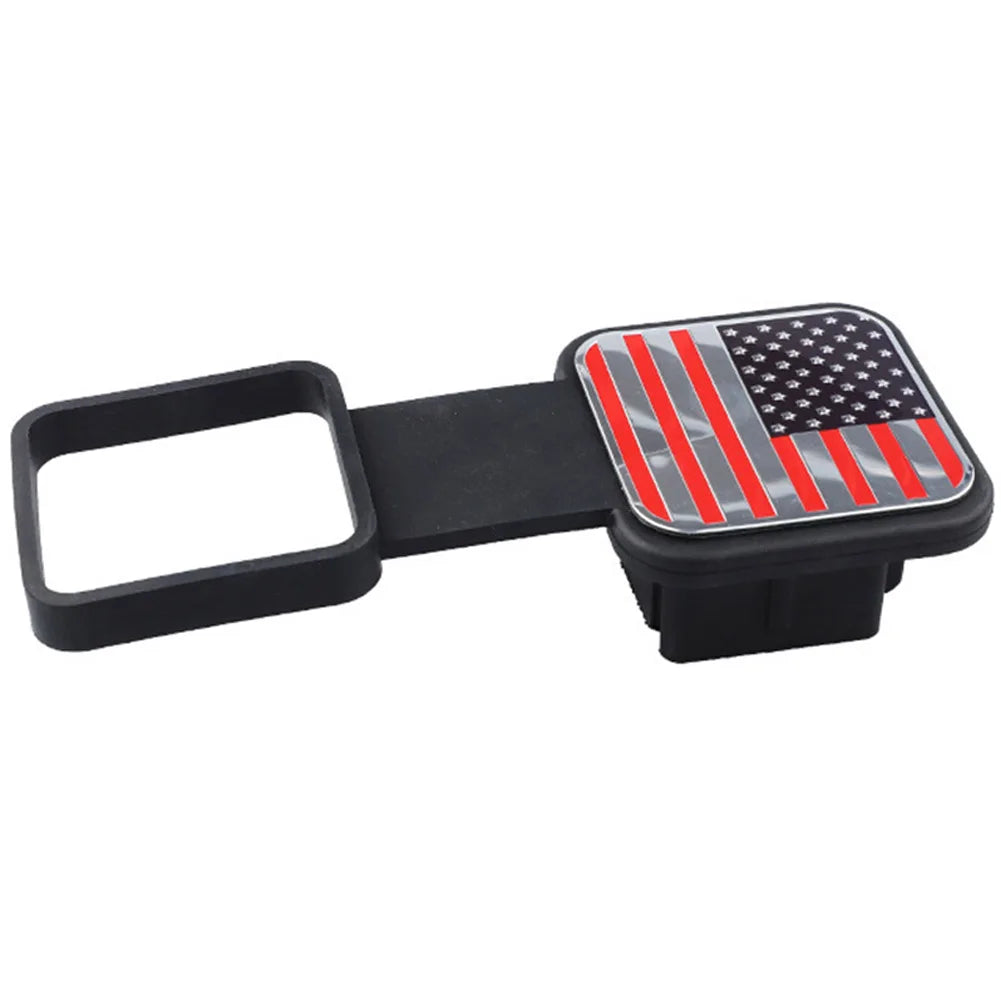 Trailer Hitch Receiver Cover Plug Waterproof Tube Cap Protector Trailer Hitch Cover 2 Inch Receiver Auto Square Plug Peaceful Pleasures Health and Wellness b