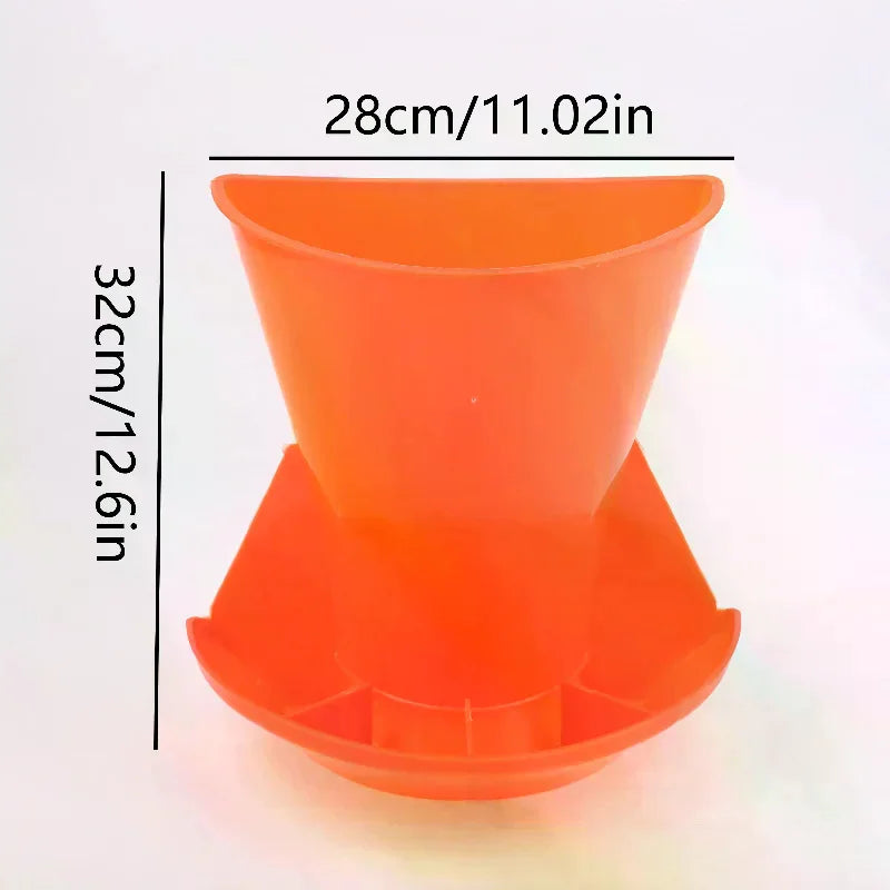 Wall-Mounted Piglet Feeding Bowl | Round Plastic Pig Feed Trough