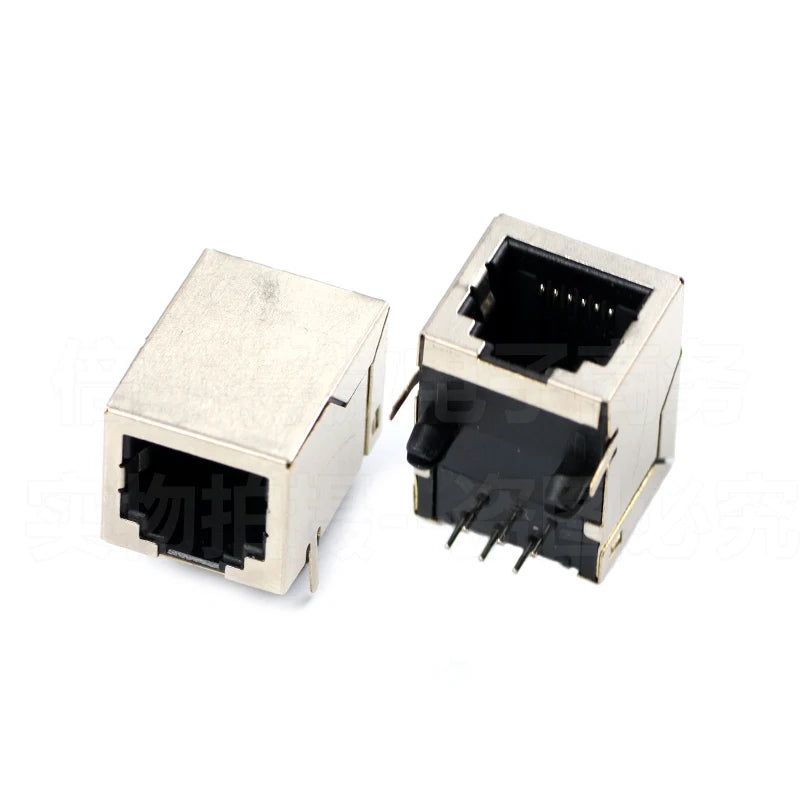 10PCS RJ11 Telephone Socket Curved Pin 95001 4P4C 6P6C 6P4C 8P8C Female Jack Pcb Connector Peaceful Pleasures Health and Wellness 6P6C with shield