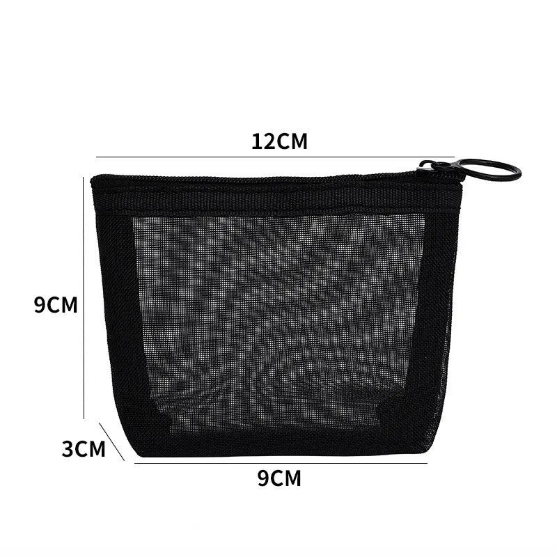 Mesh Cosmetic Bag – Large Capacity Portable Travel Organizer