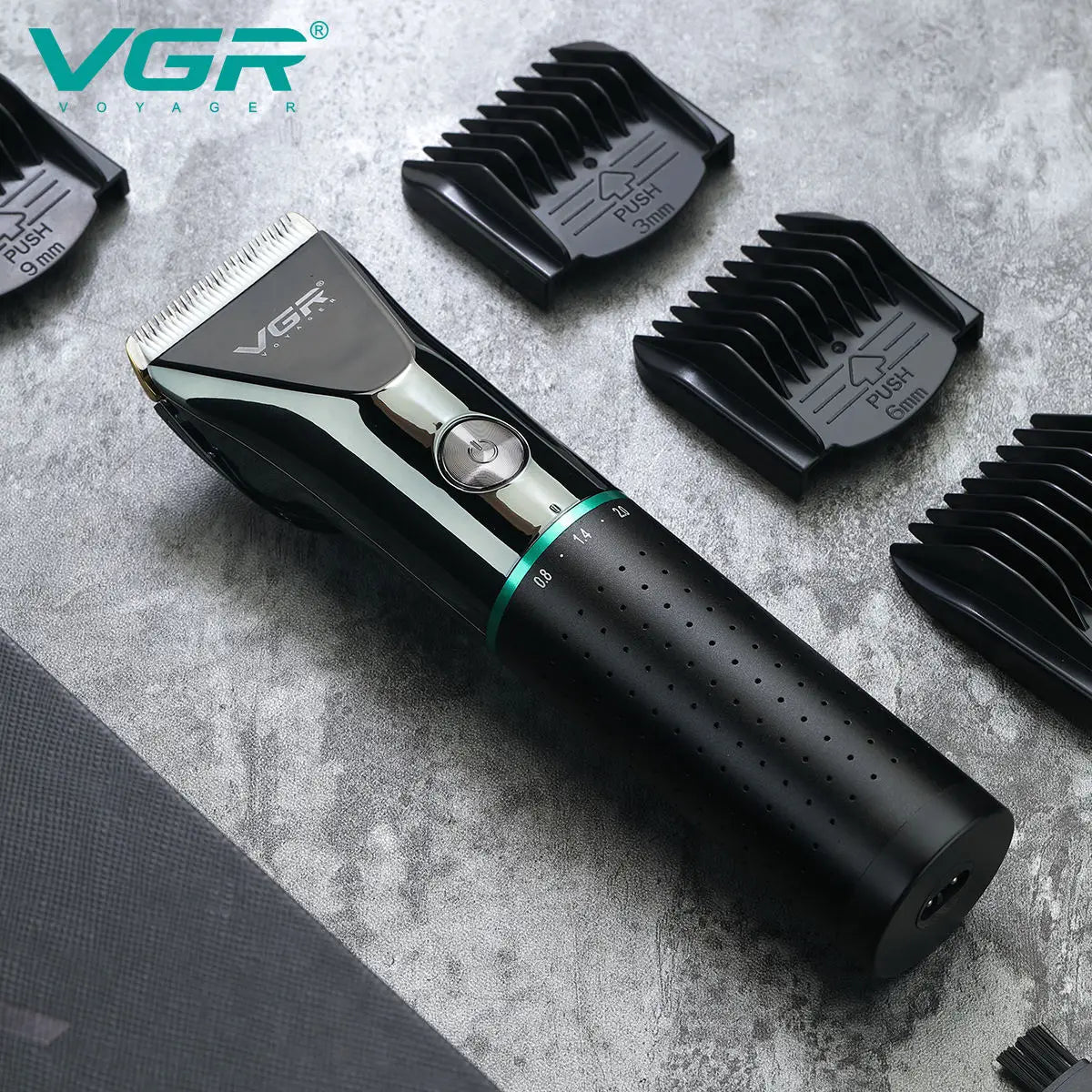 VGR 661 new hair clipper with metal body, hair trimmer for home use, carving pusher, USB dual-use, high battery life, electric c Peaceful Pleasures Health and Wellness