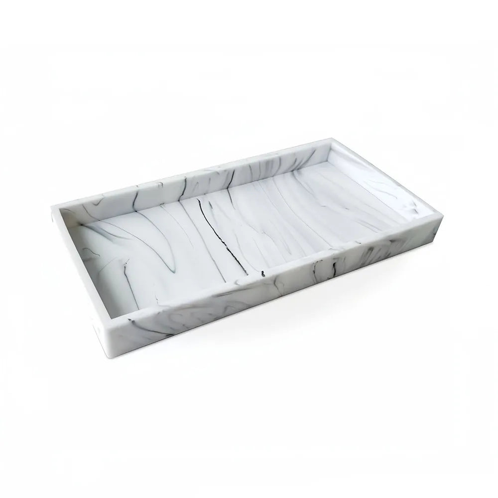 Silicone Bathroom Vanity Tray | Shatterproof Countertop Organizer