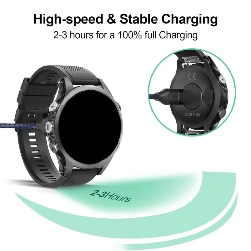 Garmin Watch Charger Cable – Fenix 7/6/5, Vivoactive, Instinct