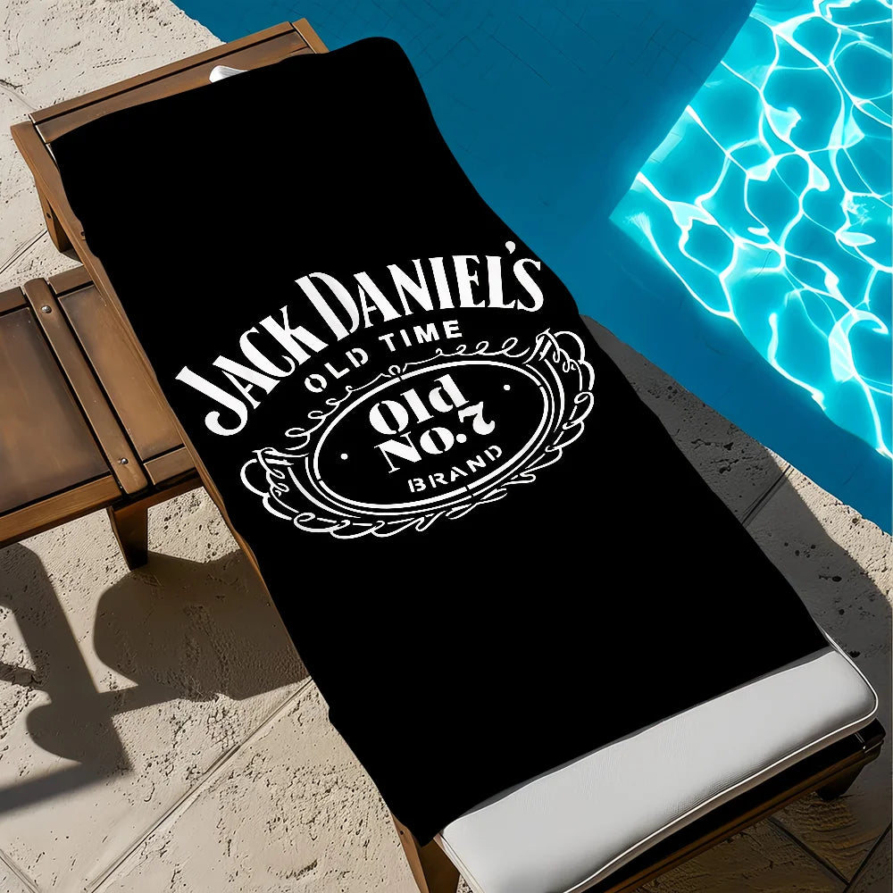 Jack Daniel's Logo Quick-Dry Beach Towel | Pool, Gym & Travel