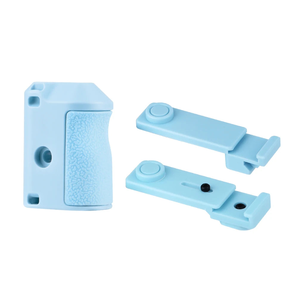 Black/Blue/Pink ABS For DJI ACTION 3/4/5 PRO Shutter Grip Action Camera Handle – Street Photography Essential Accessory Peaceful Pleasures Health and Wellness blue