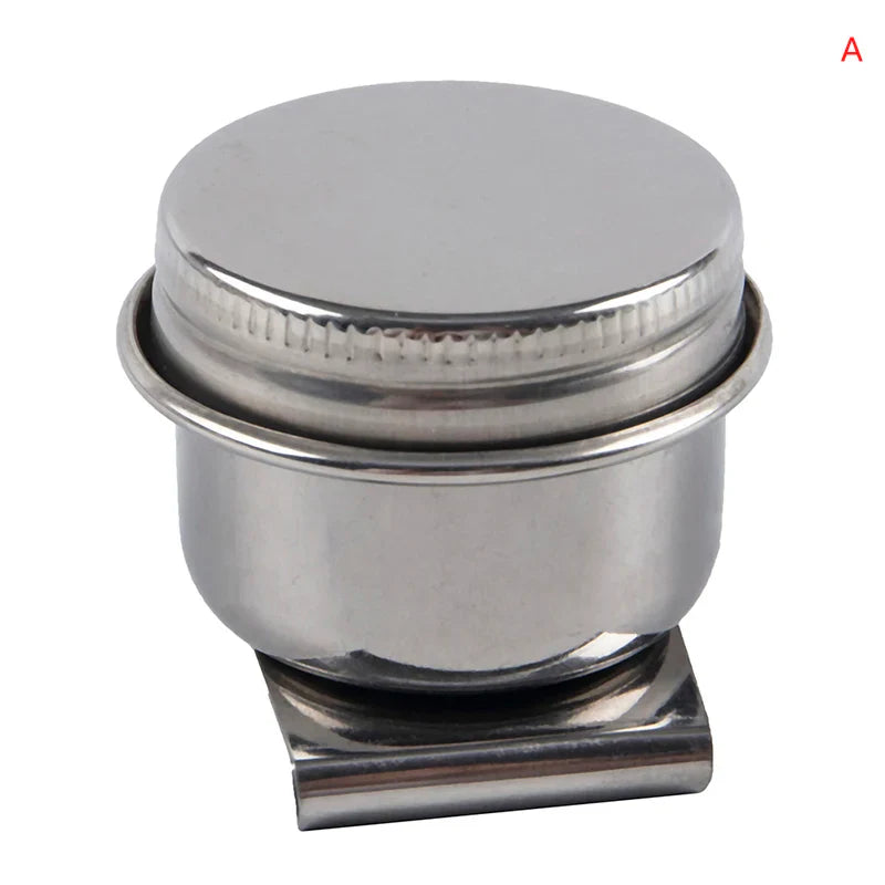 Stainless Steel Double Palette Cup with Lid | Oil Painting