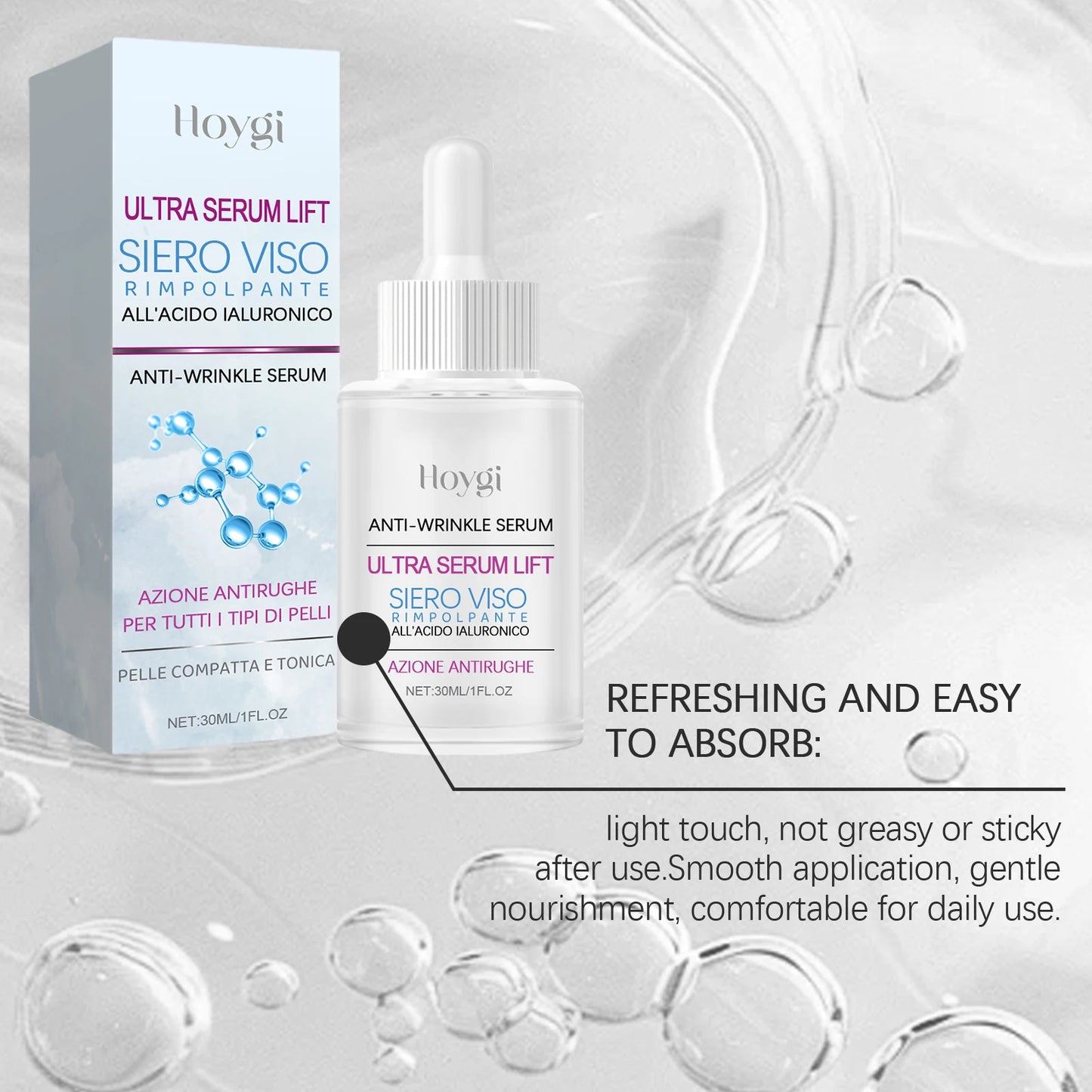 Hoygi Hyaluronic Acid Firming Face Serum – Deep Hydration 30ml