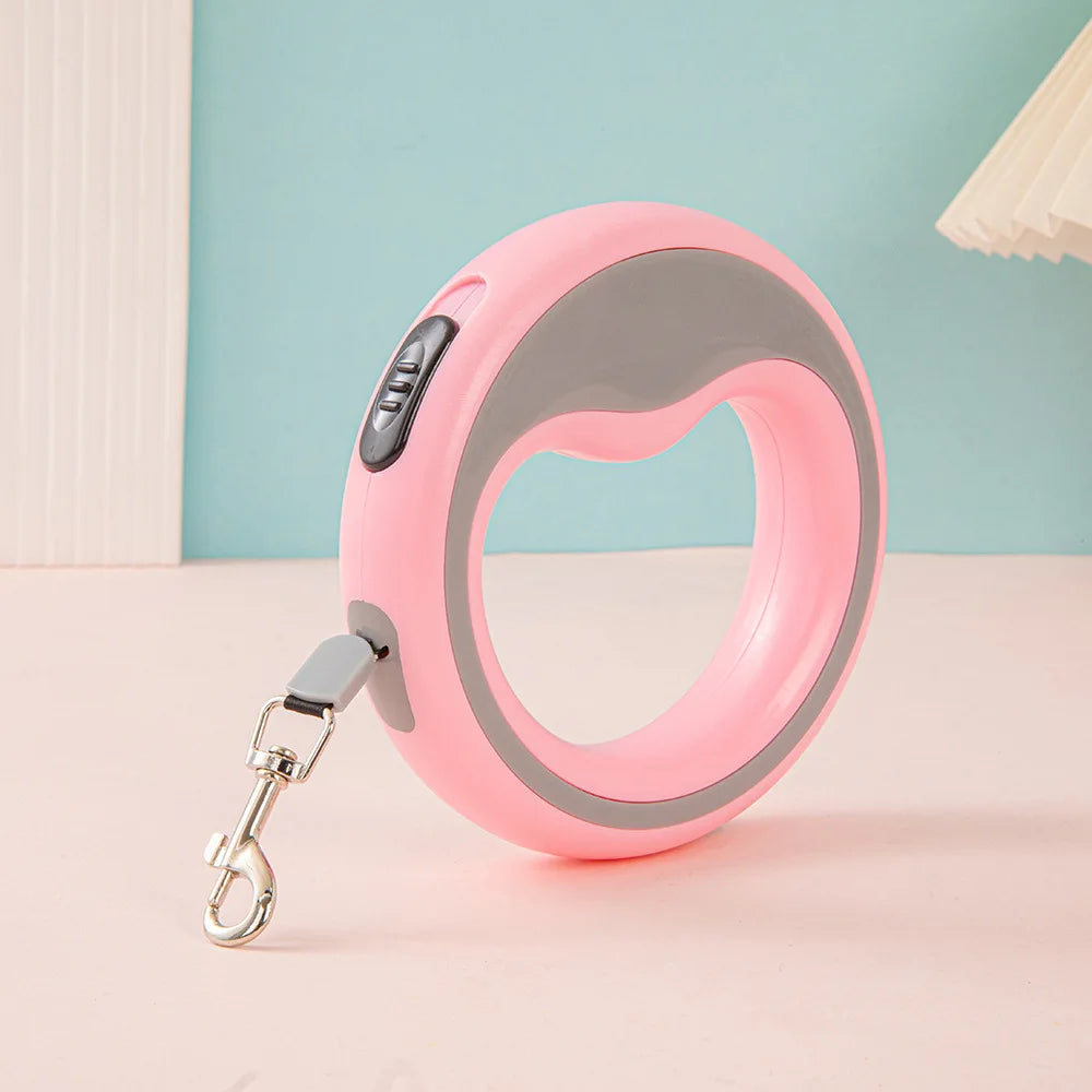 Automatic Retractable Dog Leash 2.5m Durable Outdoor Training Pet Lead for Small Medium Dogs Puppy Dog Accessories Peaceful Pleasures Health and Wellness Pink
