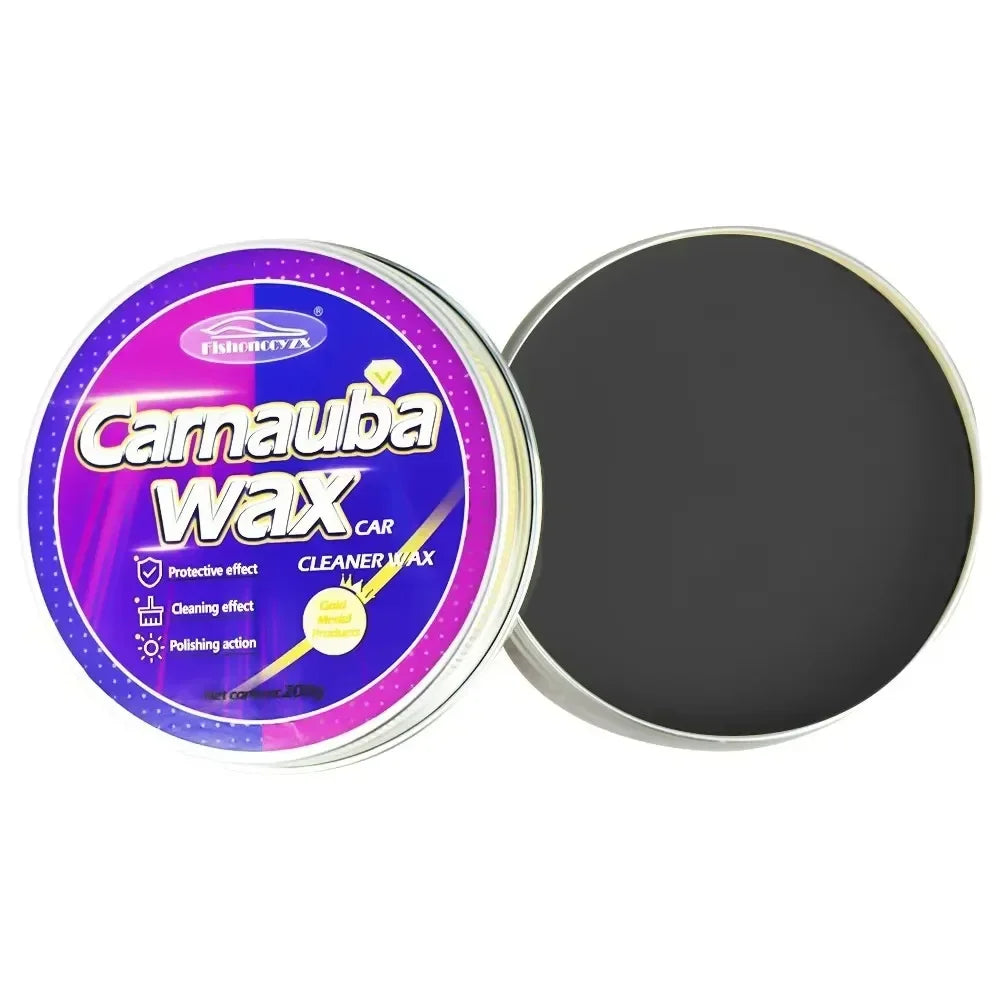 Car Wax Auto Paint Care Carnauba Paste Wax Brazilian Polishing Wax Paste High Gloss Shine Super Hydrophobic Coating Glazing Peaceful Pleasures Health and Wellness For black car