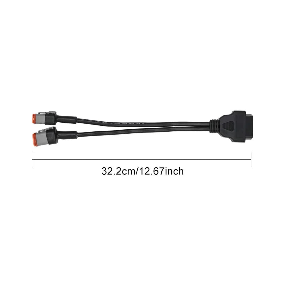 2-in-1 Motorcycle OBD2 Connector – 4 & 6 Pin Harley Adapter