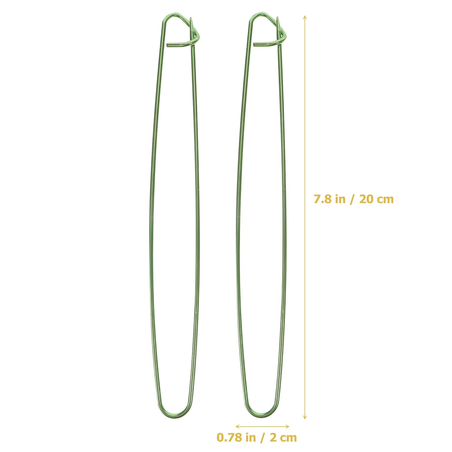 12Pcs Versatile Aluminum Stitch Holders 4 Sizes 6Cm 12Cm 17Cm 20Cm Easy Open Close Knitting Crochet Safety Pins for Scarves Peaceful Pleasures Health and Wellness