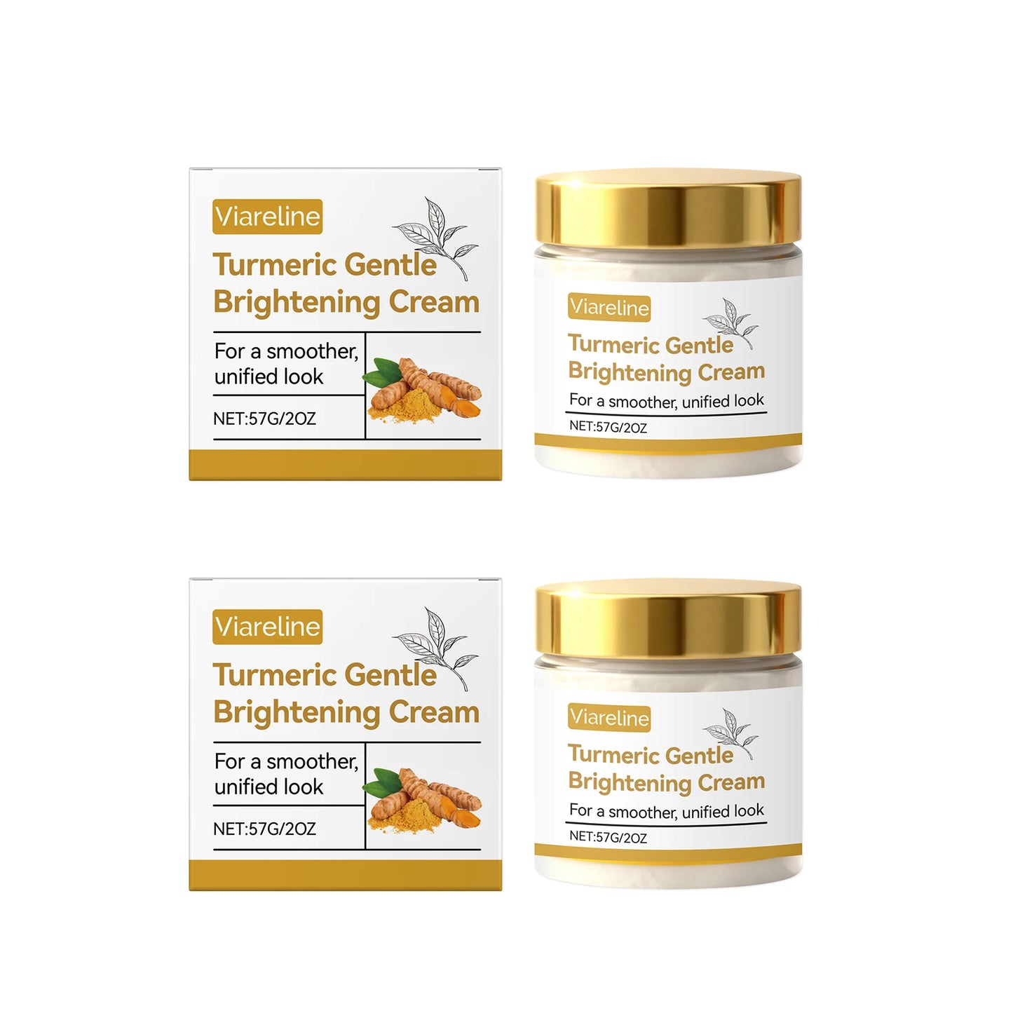Turmeric Moisturizing Cream Firming Revitalizing Brightening Repairing Smoothing Lightening Fade Fine Lines Hydrating Face Cream Peaceful Pleasures Health and Wellness 114g boxed