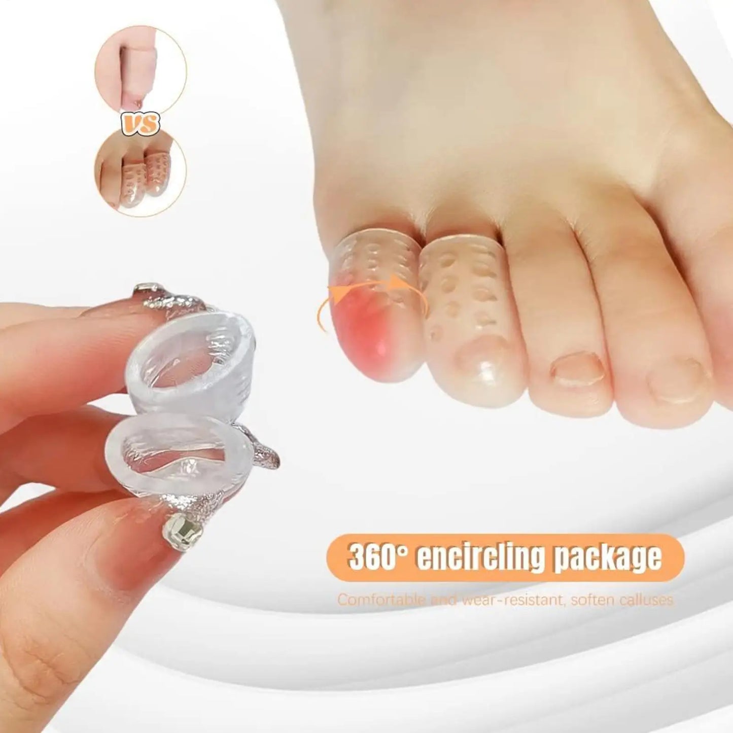 Silicone Toe Protector Caps – Breathable Anti-Friction (20 Pcs)