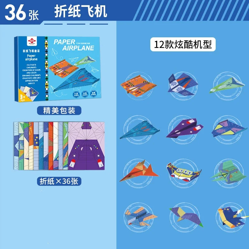 Bview Art 3D Origami Paper Airplanes Book Kids DIY Craft Tutorials
