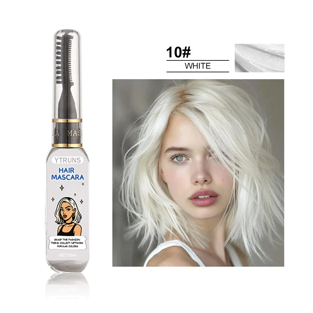 13-Color Temporary Hair Dye | Buildable Smudge-Resistant Paint