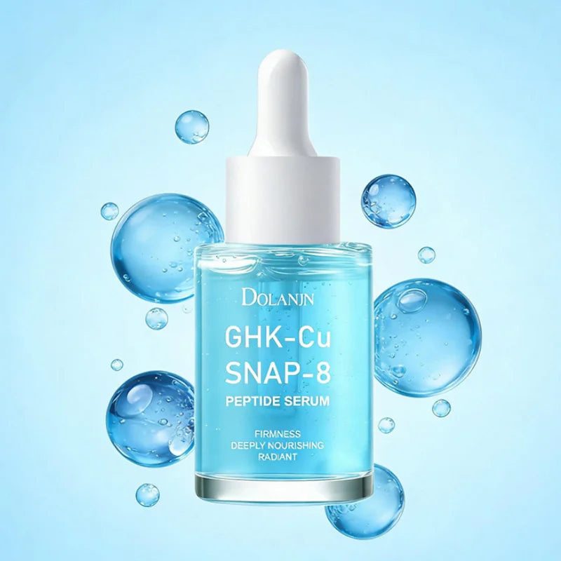 Blue Copper Peptide Serum With Collagen Lifting Deeply Hydrating Gentle Nourishing Revitalize Skin Korean Daily Skincare Essence Peaceful Pleasures Health and Wellness