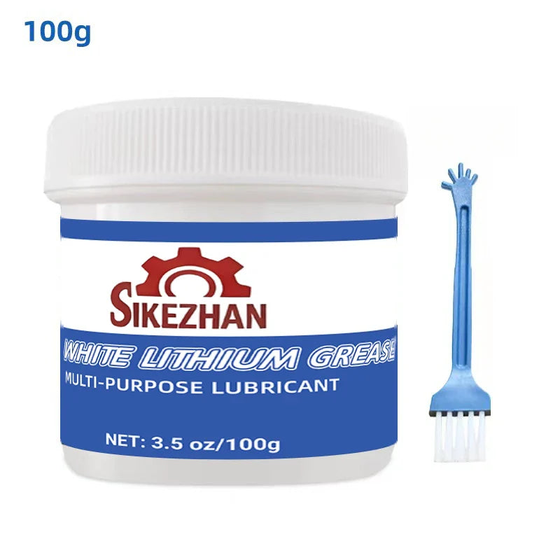 White Lithium Grease with Brush – Waterproof Multi-Purpose Lubricant