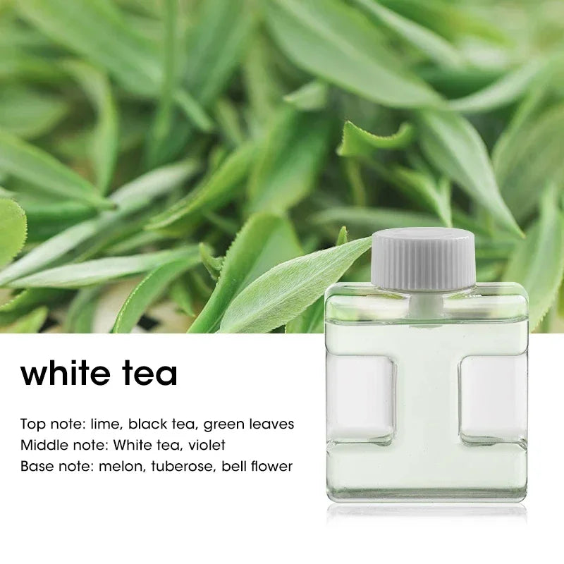 Ultrasonic Essential Oil Diffuser, Portable Aromatherapy Machine with 50ml Water Tank, Humidifier for Home Bedroom Office Peaceful Pleasures Health and Wellness 50ml White-Tea Oil