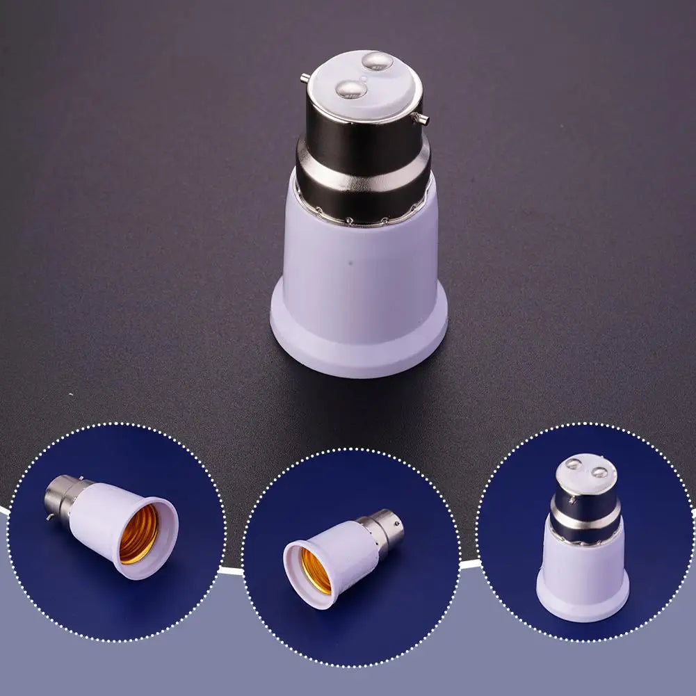 Bayonet to Screw Lamp Light Socket Bulb Base Spliter Extension Adapter LED Corn Bulb Led Lamp Adapter B22 To E27 Bulb Sockets Peaceful Pleasures Health and Wellness