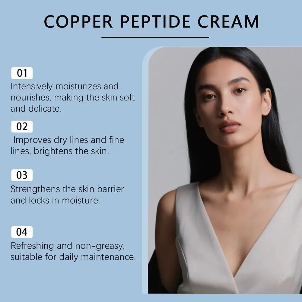 Copper Peptide Face Cream 50g – Anti-Wrinkle Firming Moisturizer for Fine Lines Peaceful Pleasures Health and Wellness