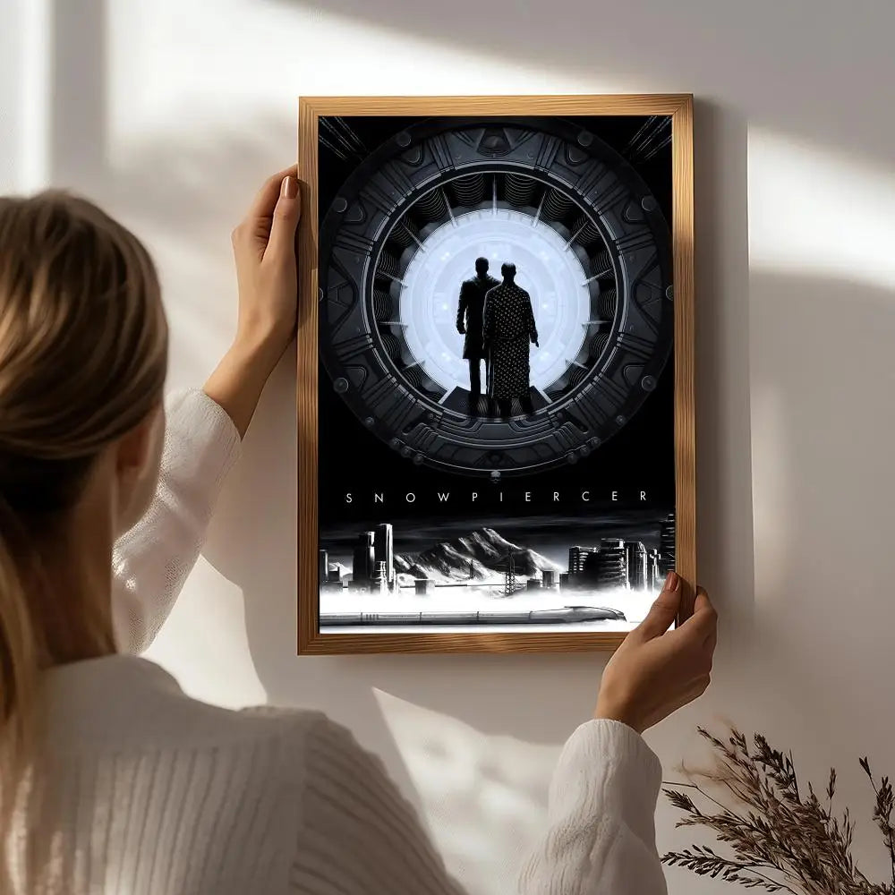 Snowpiercer Movie Poster HD Self-Adhesive Waterproof Wall Art Movie Wall Poster Peaceful Pleasures Health and Wellness White7 15X20cmNoframe