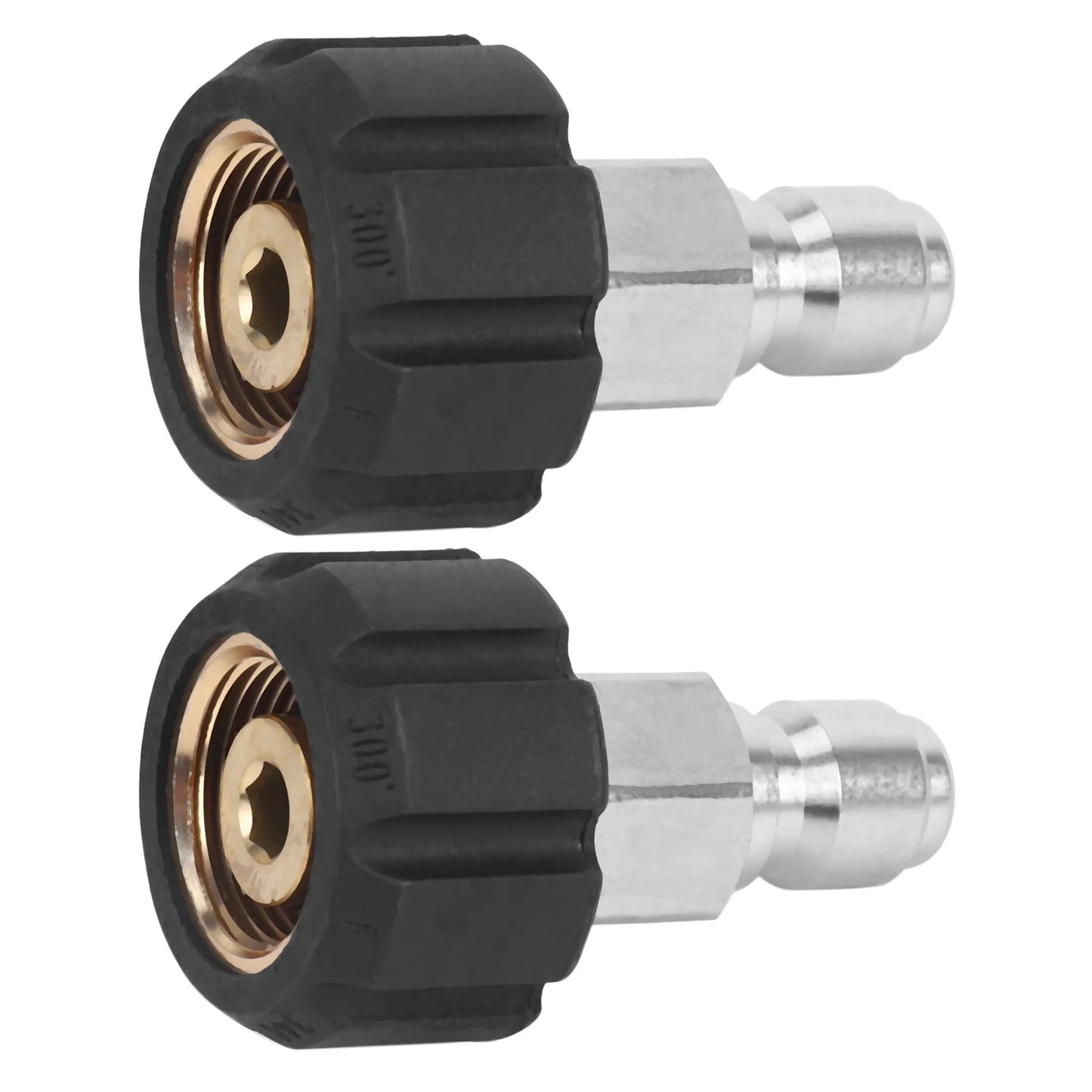 A36T-2X Pressure Washer Twist Connect M22 14Mm X 3/8 Inch Quick Disconnect Plug High Pressure B Fitting, 5000 PSI, TWIS281 Peaceful Pleasures Health and Wellness