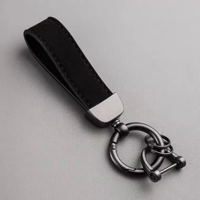 Suede Woven Rope Keychain | Zinc Alloy Car Key Pendant
