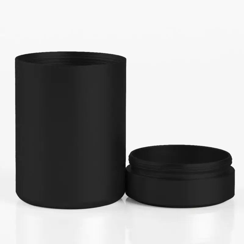 Mini Metal Box Tea Can Small Travel Portable Container Jar Sugar Coffee Caddy Organizer Household Storage Supplies Peaceful Pleasures Health and Wellness Black