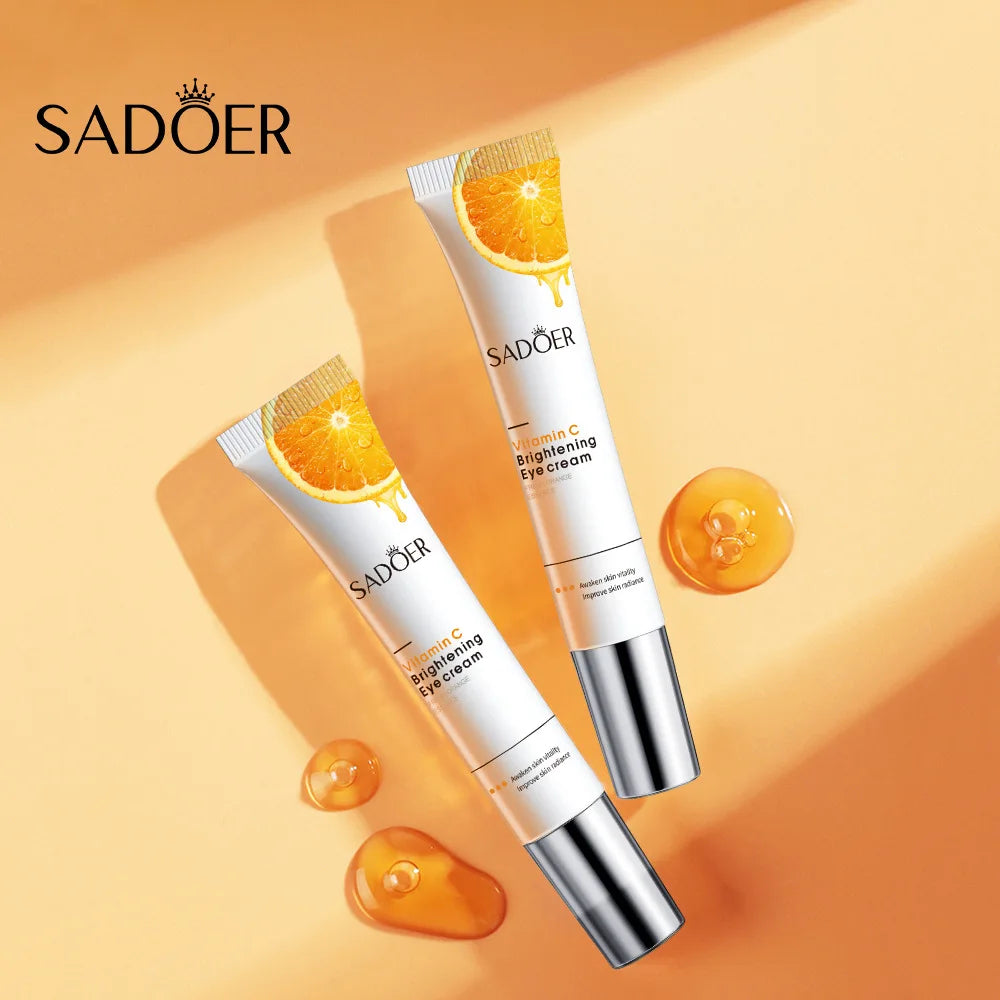 SADOER Vitamin C Eye Cream – Dark Circles & Puffiness