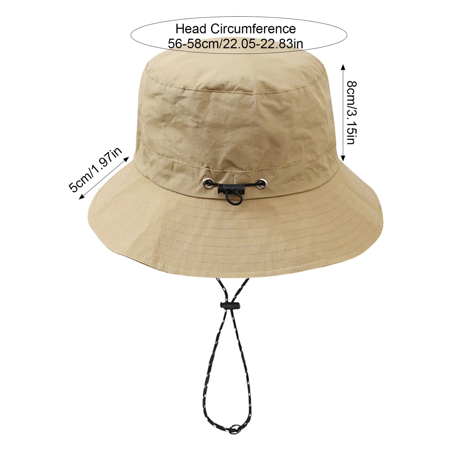 Men's Waterproof Quick-Dry Foldable Sun Hat for Outdoor Hiking and Travel Peaceful Pleasures Health and Wellness