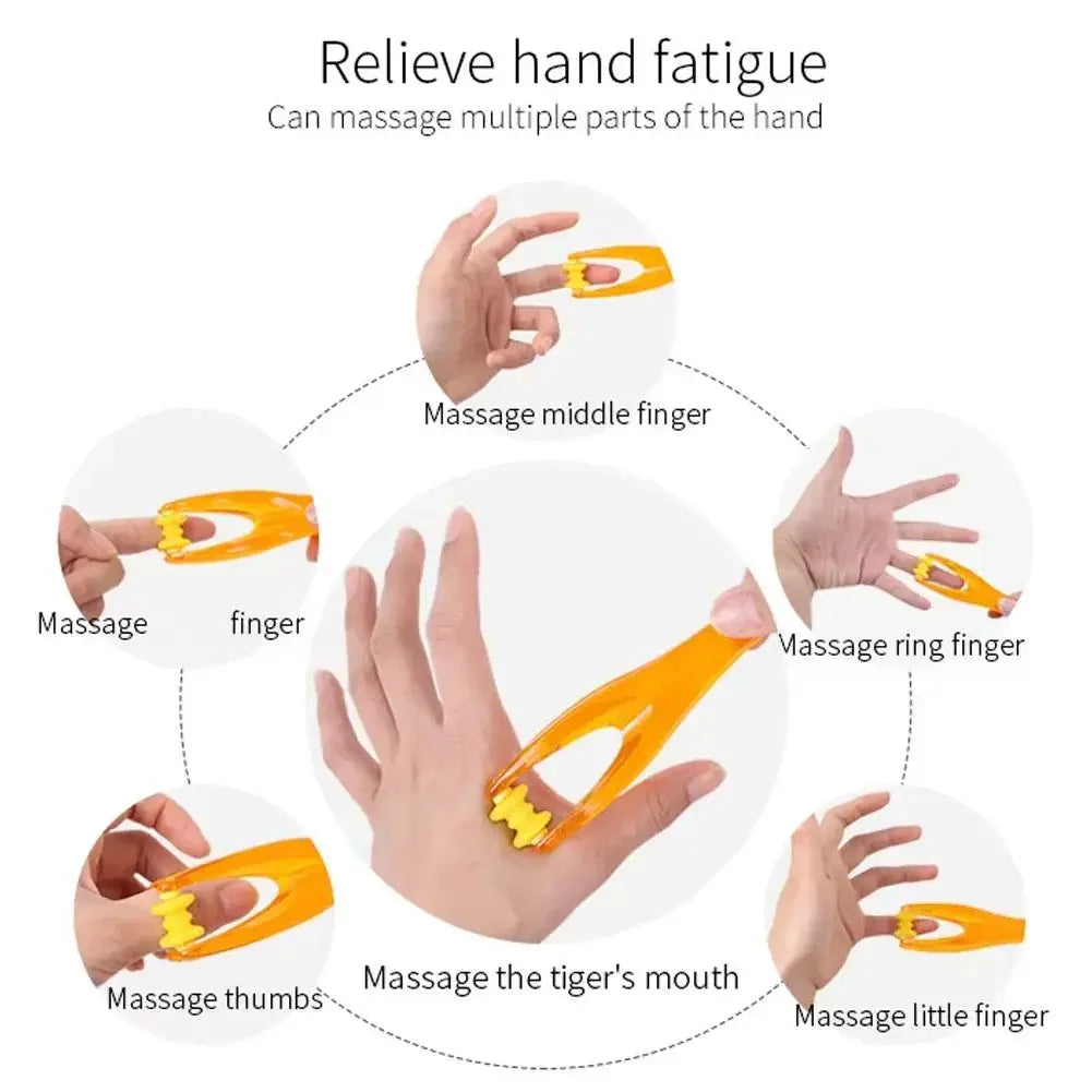Hand Finger Massager Roller Finger Joint Acupressure Massage Muscle Relaxation Tool Foot Hand Massager For Arthritis Pain Relief Peaceful Pleasures Health and Wellness